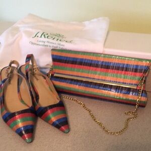 J.Renee heels and chained clutch